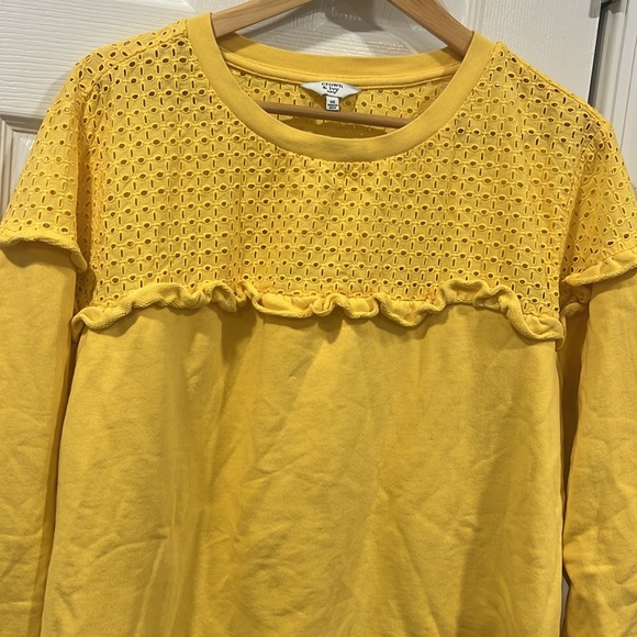 Crown and Ivy Yellow Top size 3X - Picture 3 of 6